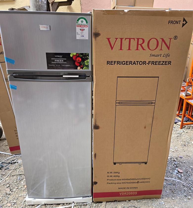 REFRIGERATOR. Vitron VDR208DS 208 Liters Double Door Fridge image