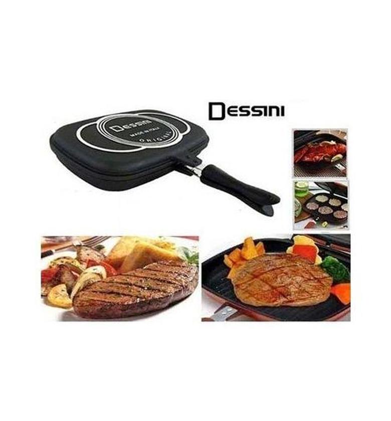 Dessini Double Pan /Meat Grill Non Stick 36cm - image
