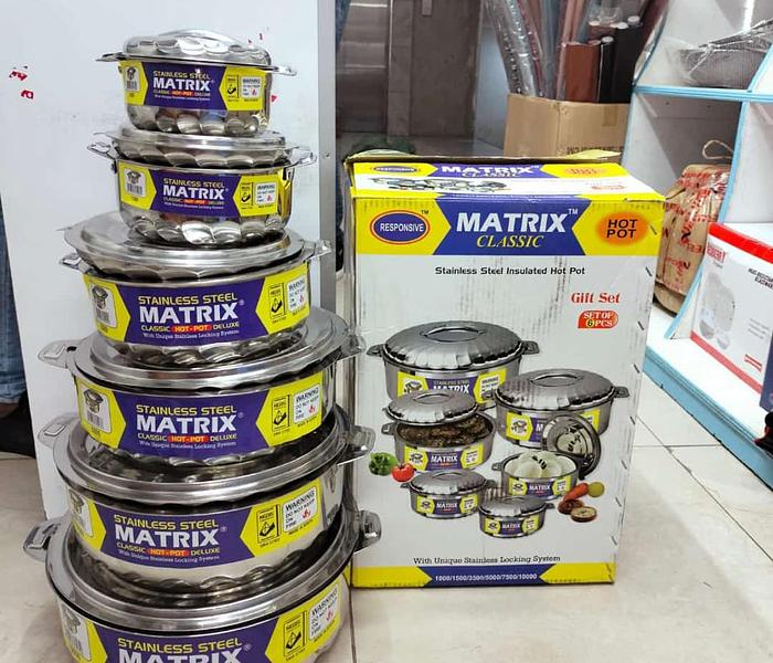 6pcs matrix stainless hotpots image