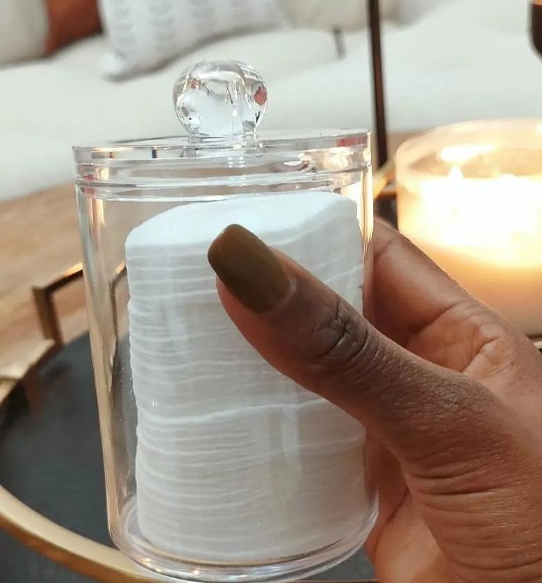 Qtips/cotton swabs&balls jars image