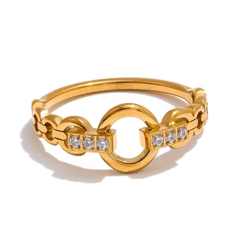 Gold coated Hypoallergenic ring image