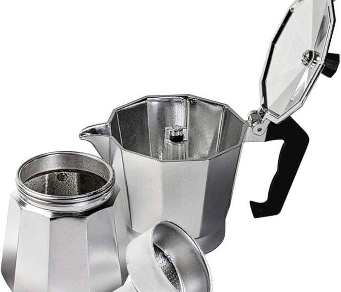 Italian stove top Expresso coffee maker steel image