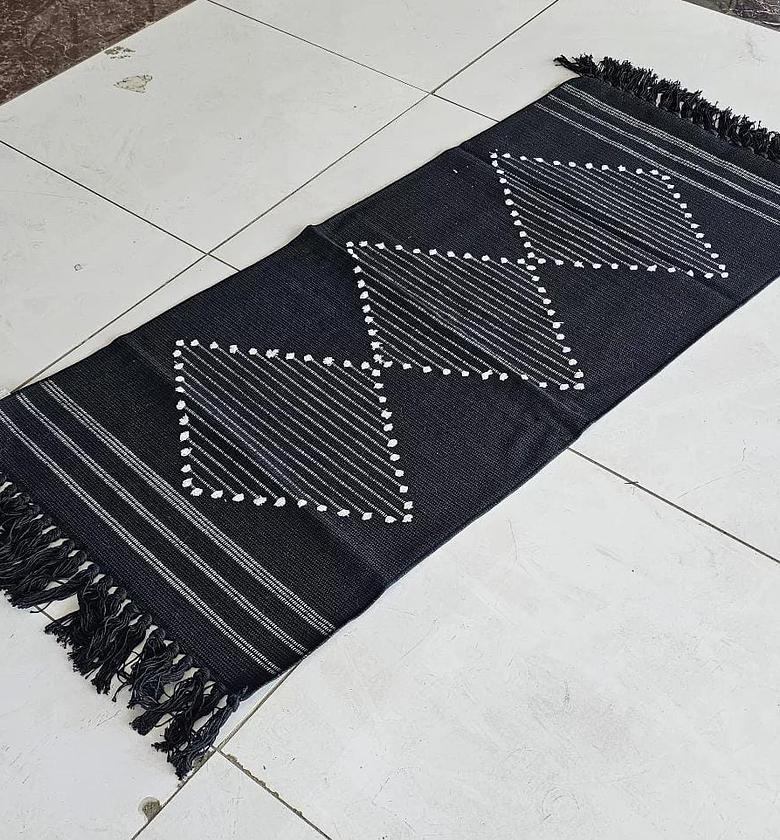 Bohemian Geometric Rugs with Tassles image