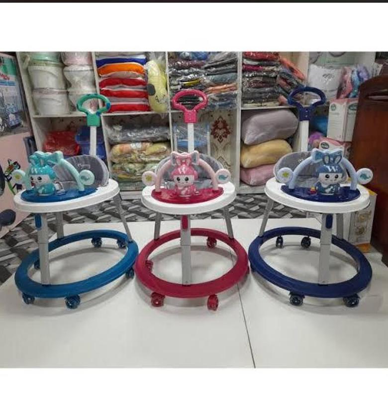 ADJUSTABLE WALKERS. Mom easy Height Adjustable Baby Walker With Push Handle image