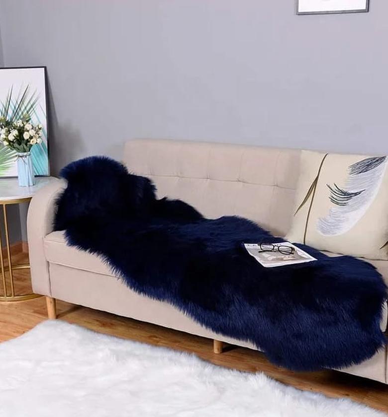 Faux fur decorative mats image