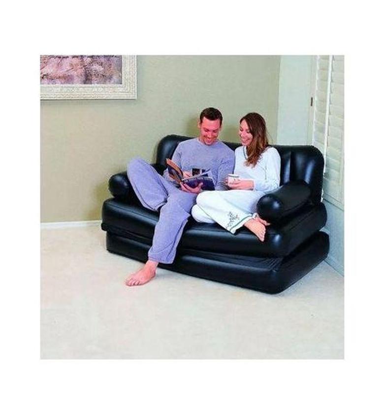Best Ways 5in1 Inflatable Multifunction sofa-bed with manual pump image