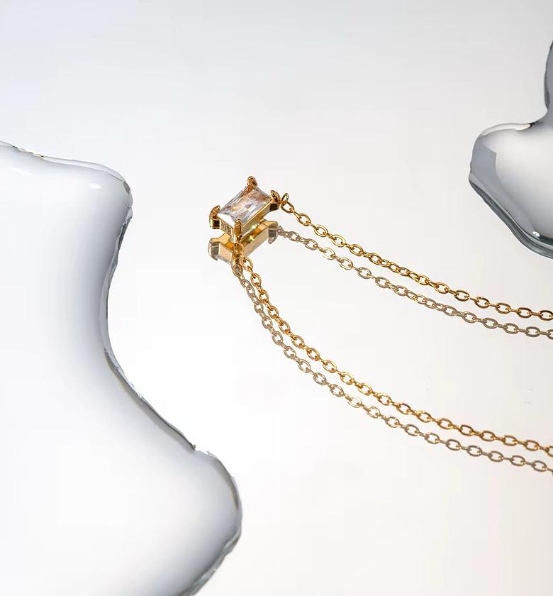  Hypoallergenic Necklace 18k Gold coated image