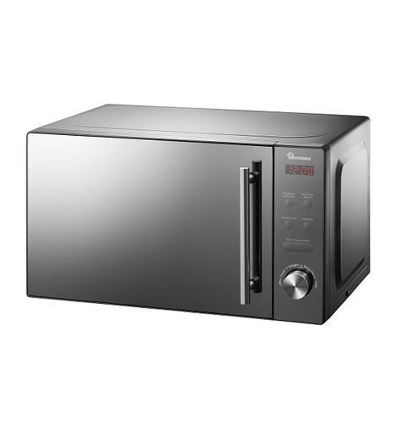 MICROWAVE OVEN. Ramtons RM/458 - Digital Glass Microwave, 700W - 20L -Black & Silver image