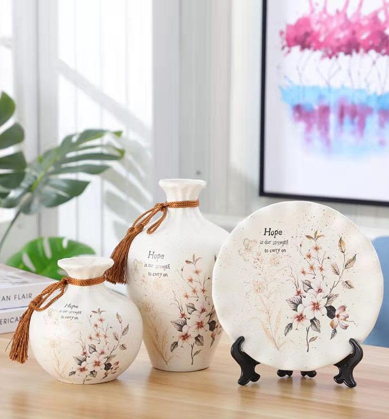 3pcs Ceramic flower Vases  image