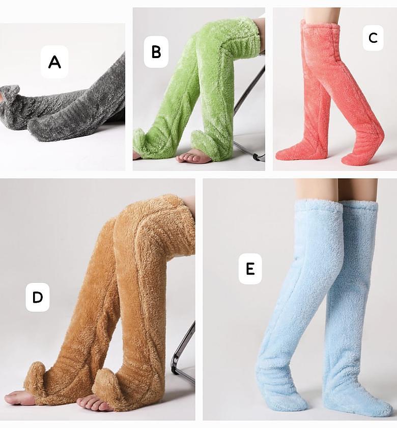 SOCKS. Winter above the knee socks image