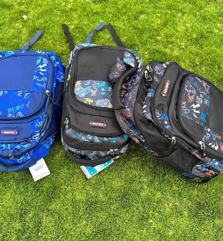 high quality school/laptop and travel backpack bags with padded shoulder straps. image