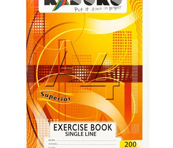 BACK TO SCHOOL Kasuku Exercise Books A4-200 pages 11 single line +1 square book 12 PCS image