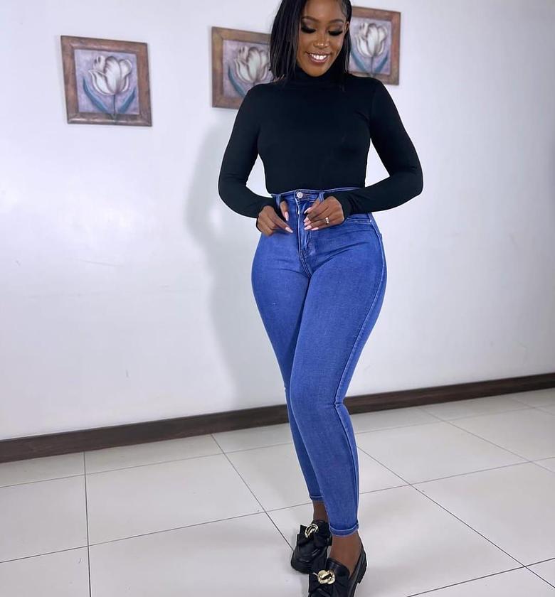 Ladies slim fit jeans image