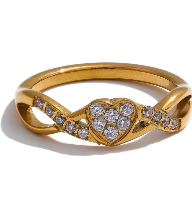 Gold coated Hypoallergenic ring image