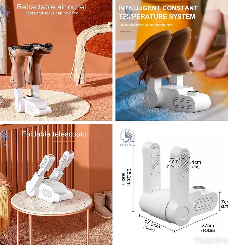 SHOES HUMIDIFIER. modern shoe /boots /socks drier /odor dehumidifier. image