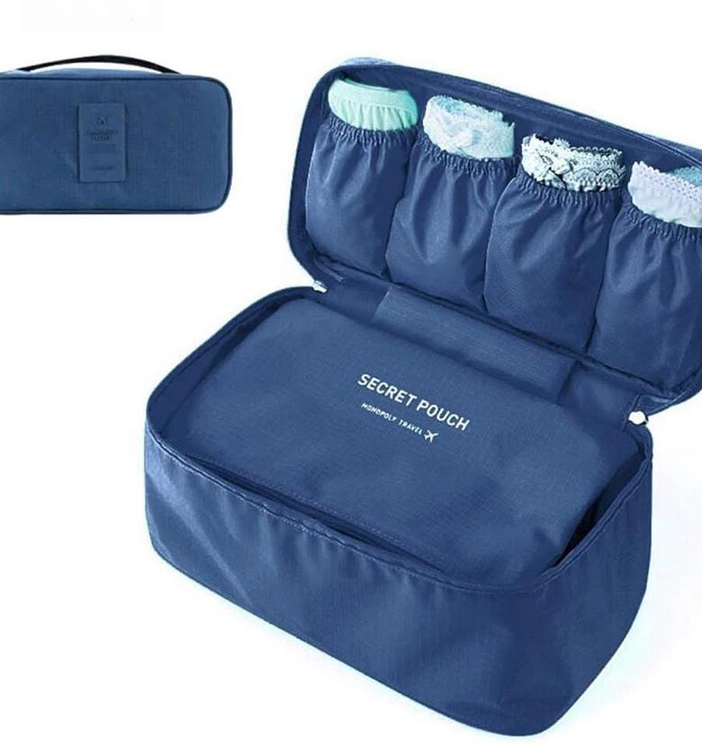 Portable travel undergarment organizer. image