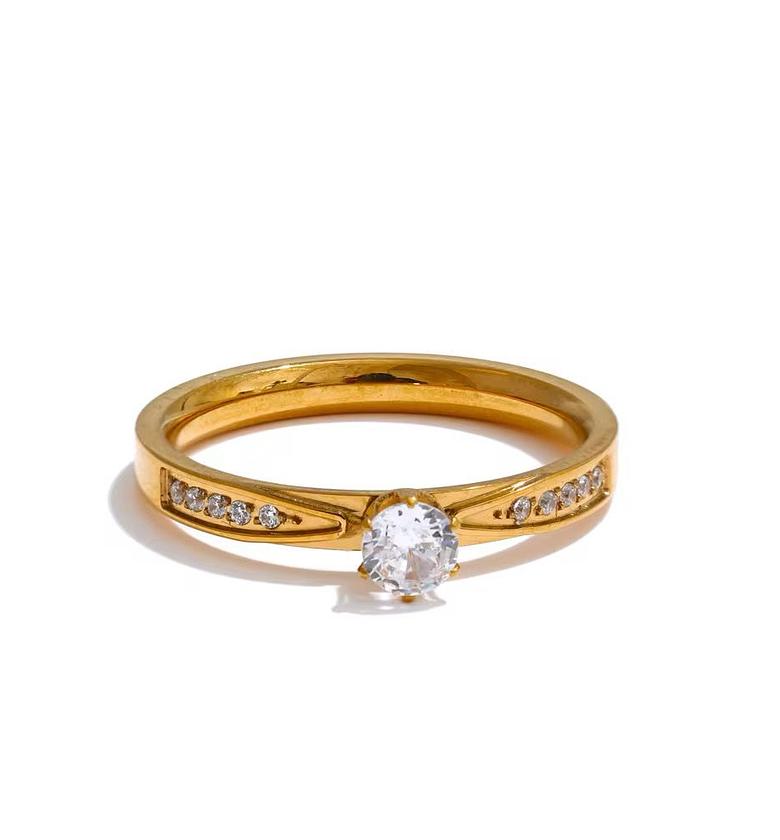 Gold coated Hypoallergenic ring image