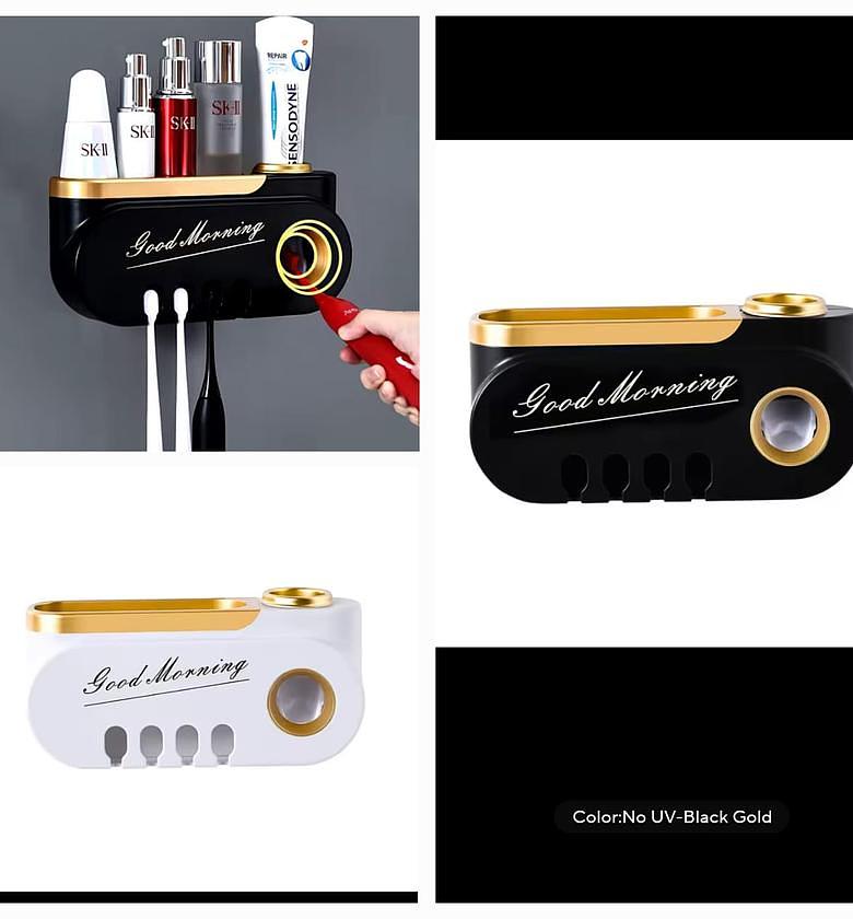 TOOTHPASTE DISPENSER. High quality toothbrush holder toothpaste dispenser image