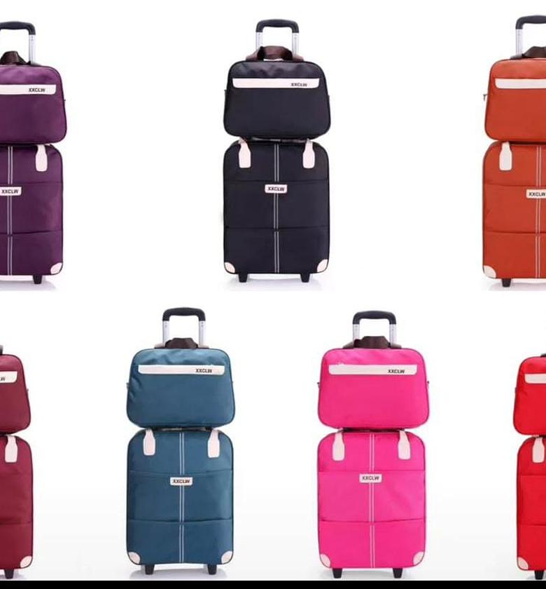 2 in 1 High Quality Big Sizes Trolley Travel Bags. image