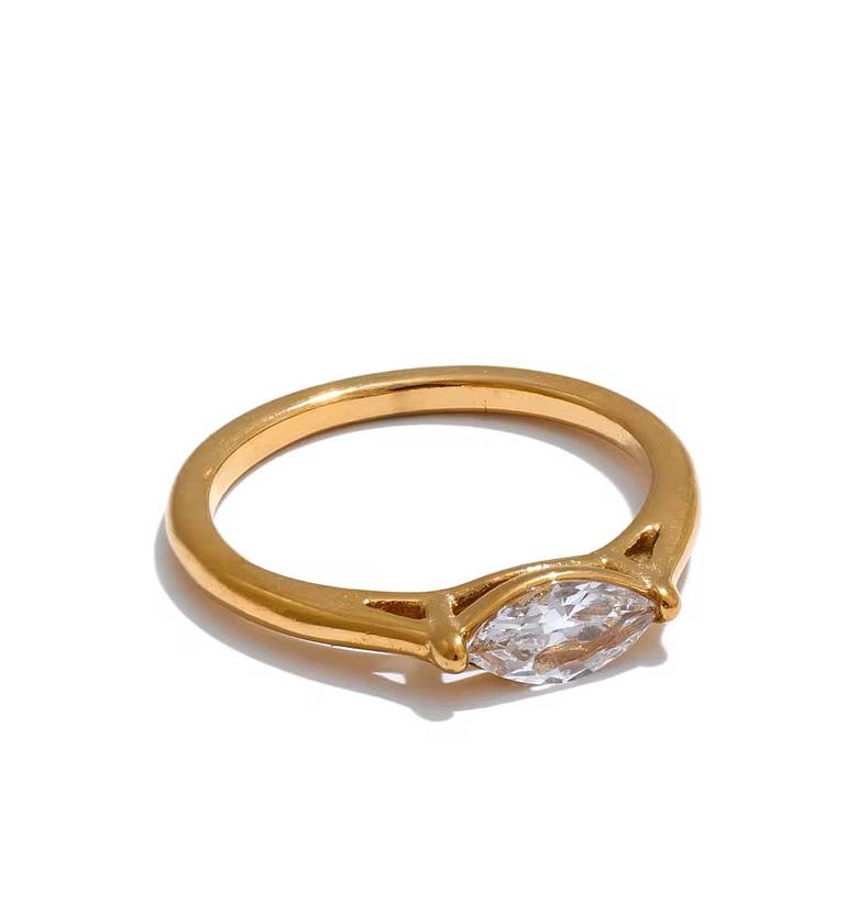 Gold coated Hypoallergenic ring image