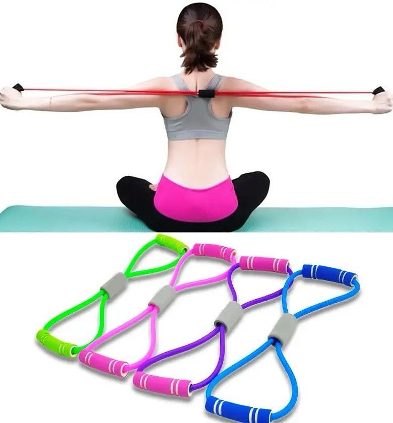 - Resistance Bands with Foam Sport At Home Yoga Fitness Accessories Rubber Pull Rope Training and Exercise Gym Equipment for Women image