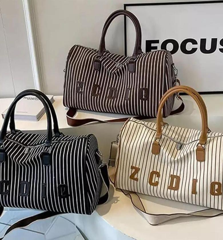 Canvas travel/gym Duffel bag. image