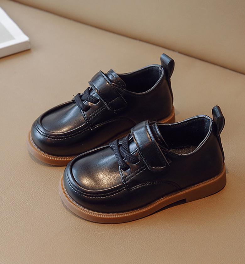 boys velcro withlace school shoes image