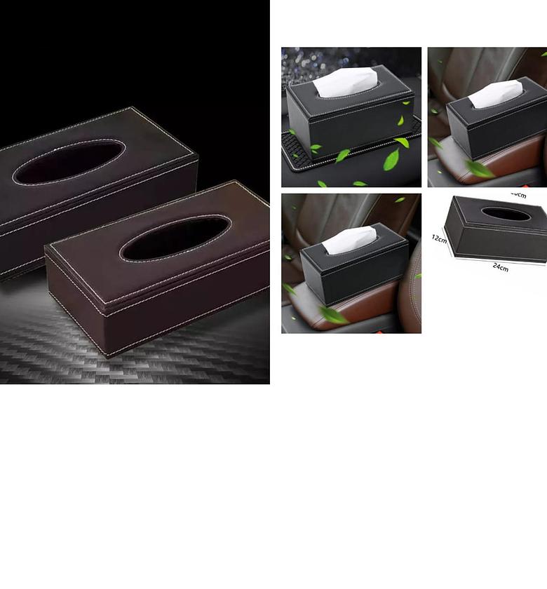 TISSUE HOLDER. Faux Leather tissue Holder image