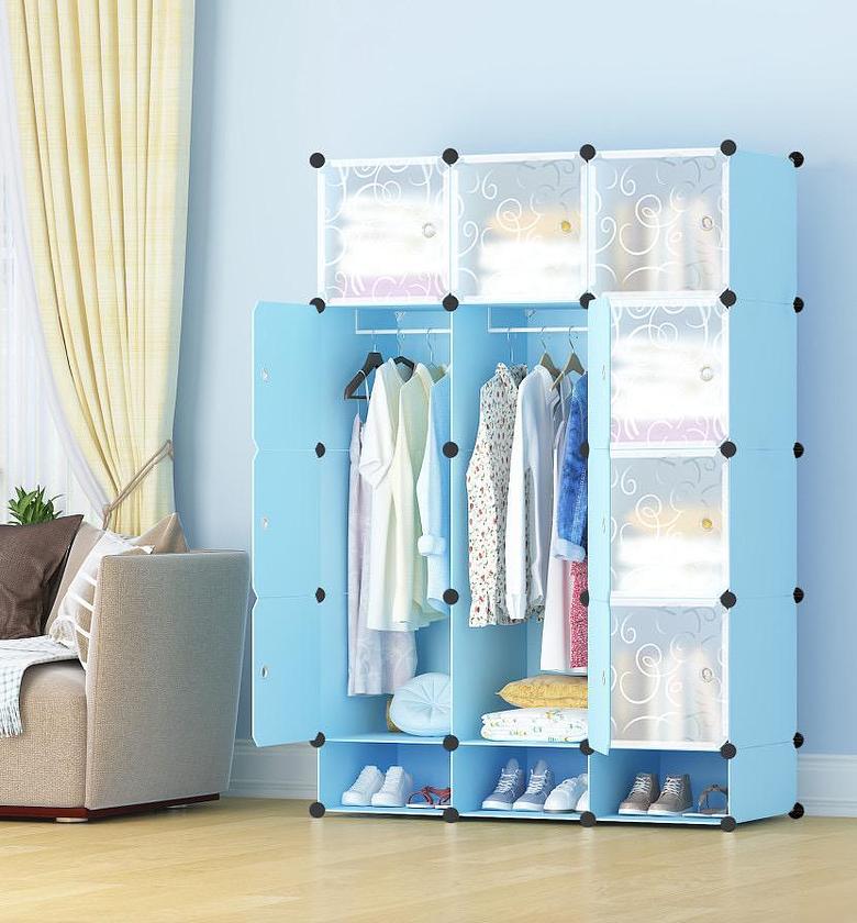 TC 3 Columns Best Quality Heavy Portable Plastic Wardrobes image