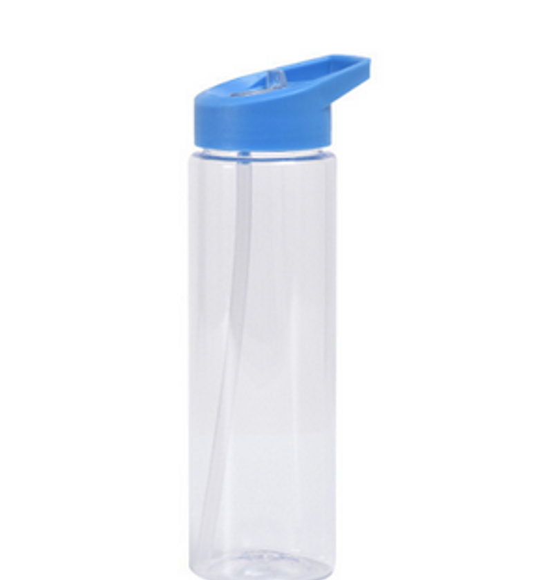 Clear adult water bottle black image