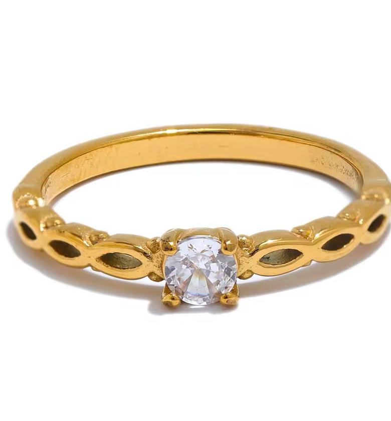 Gold coated Hypoallergenic ring image