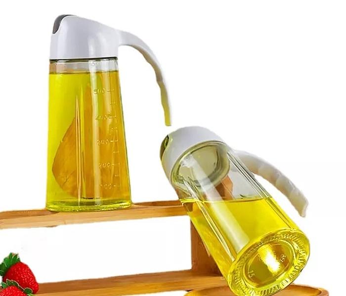 600ml Glass Oil Jar Bottle Vinegar Dispenser Bottle. image
