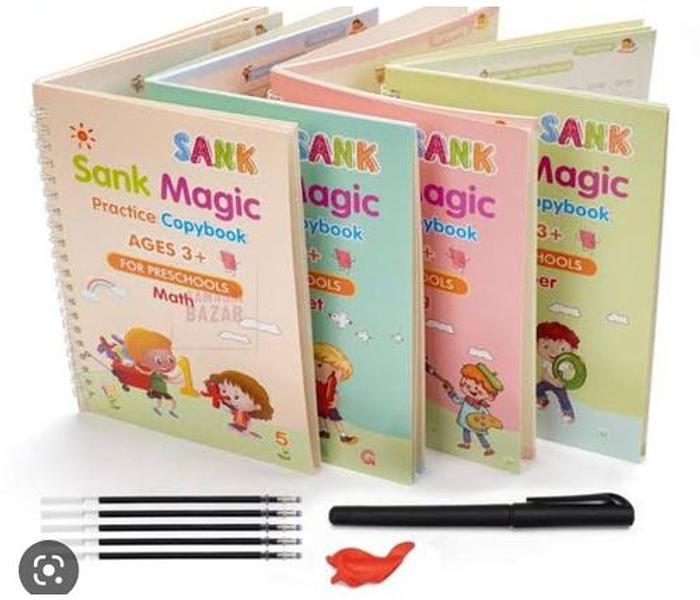 Handwriting  Practice MAGIC REUSABLE book for kids image