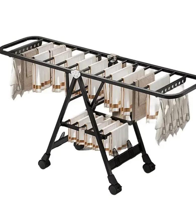 Black Movable Outdoor Drying Rack image
