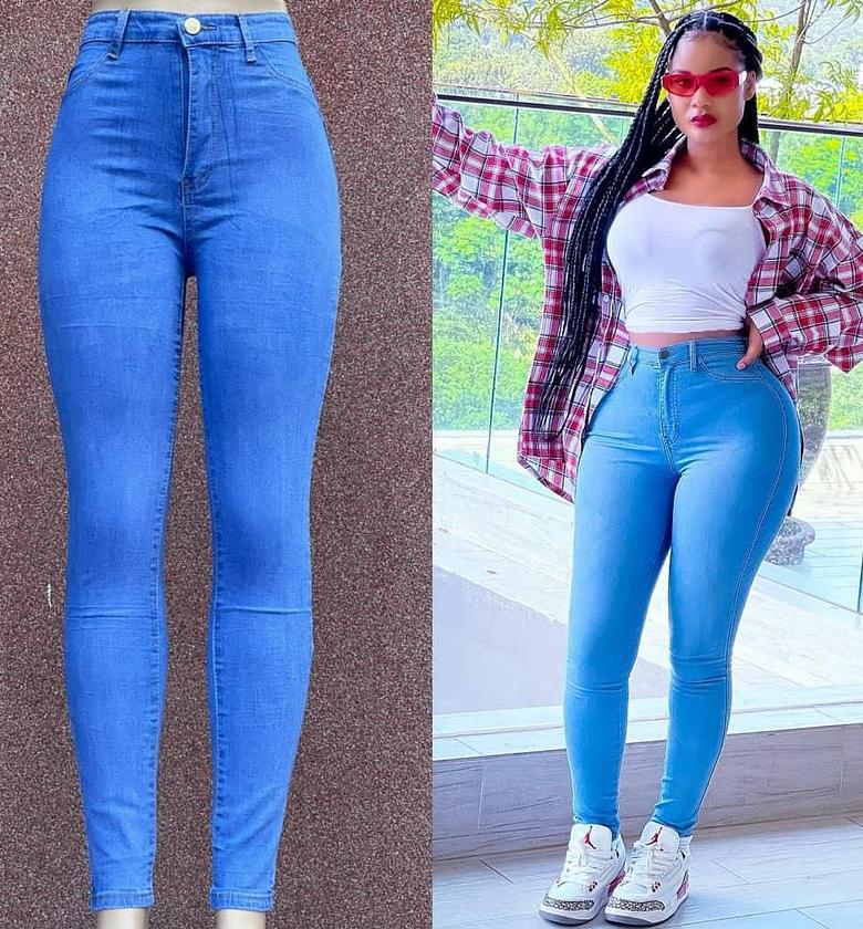 Ladies slim fit jeans image