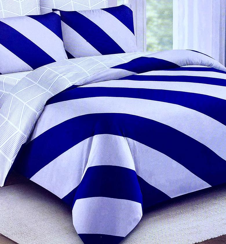 DUVET SET. Cotton Binded Duvet , Bedsheet ,Two Pillowcases image