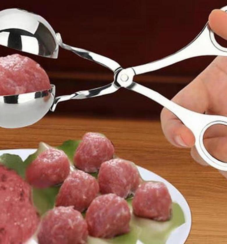 MEATBALLS SHAPER. Stainless Steel Meat Ball Shaper Scissors Meatball Shaper image