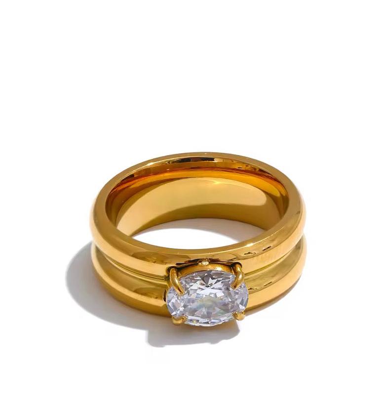Gold coated Hypoallergenic ring image