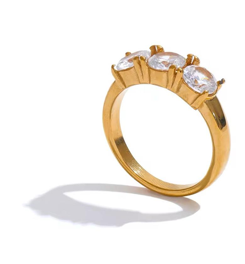 Gold coated Hypoallergenic ring  image