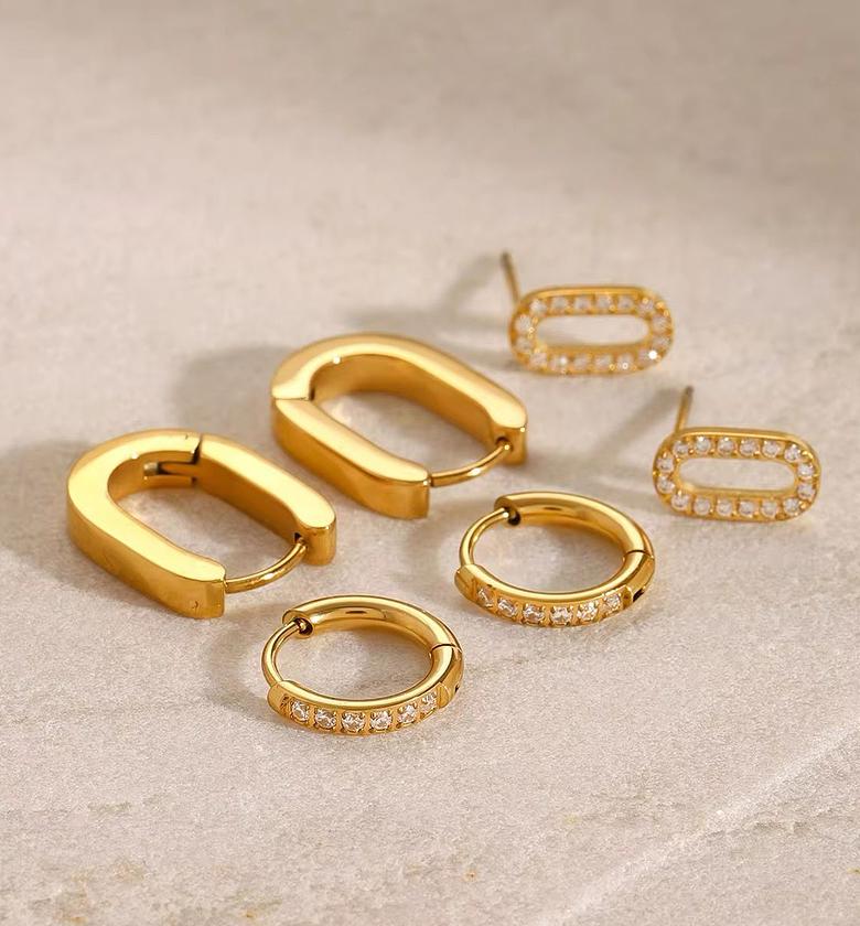 gold coated Hypoallergenic Earrings SETS  image