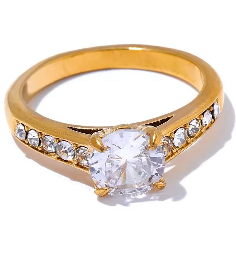 Gold coated Hypoallergenic ring image