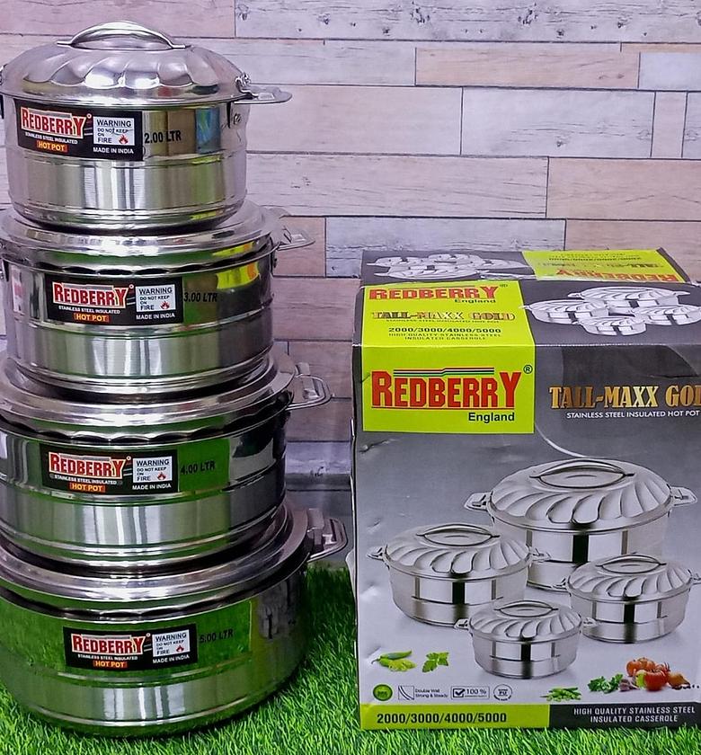 Tall maxx stainless steel hotpots  4pcs in a set image