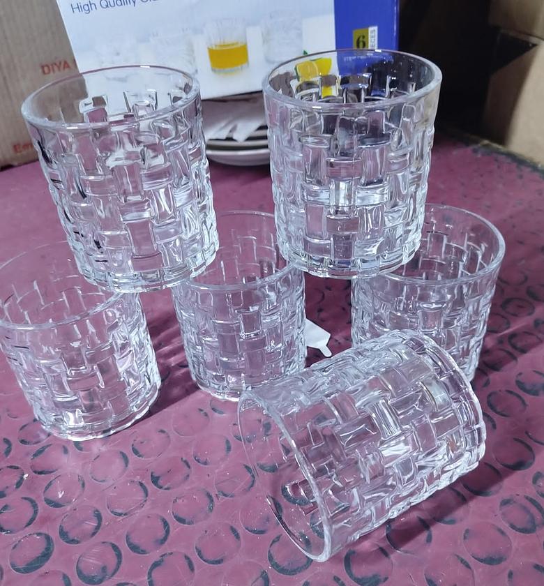 GLASS. 6 pcs mesh short glass image