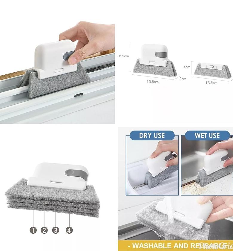 BRUSH. Creative multilayered groove cleaning double sided brush image