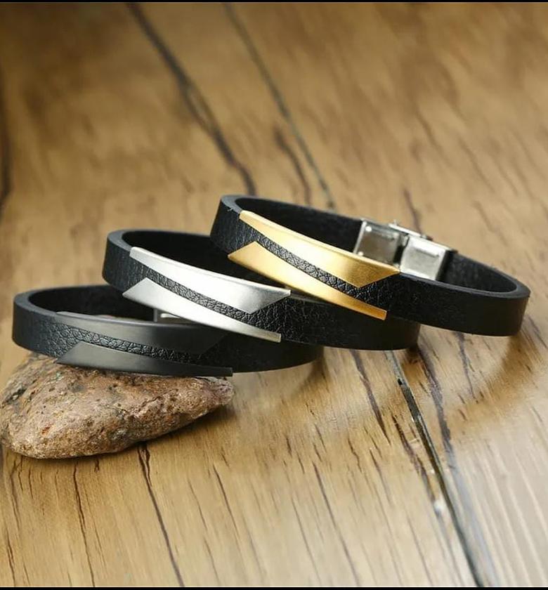 Silicone/ Stainless steel bracelets  image