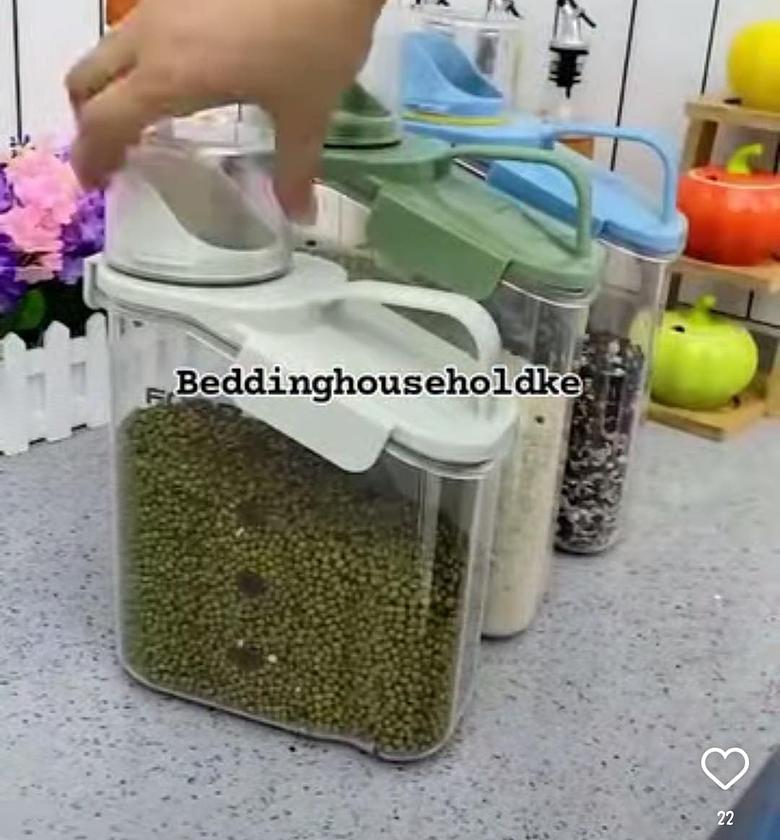 Acrylic Cereal /Food Storage Container. image