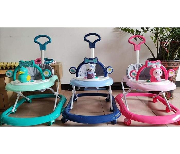 Easy Unique Baby Walker With Melodies, Toys And Push Handle image