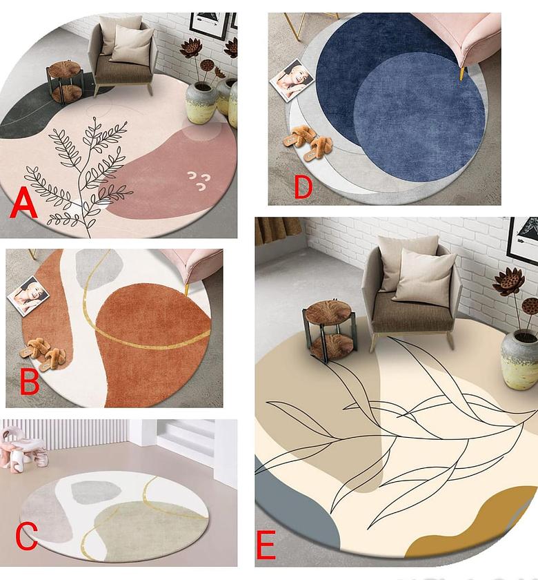RUGS. Modern minimalist round rugs image