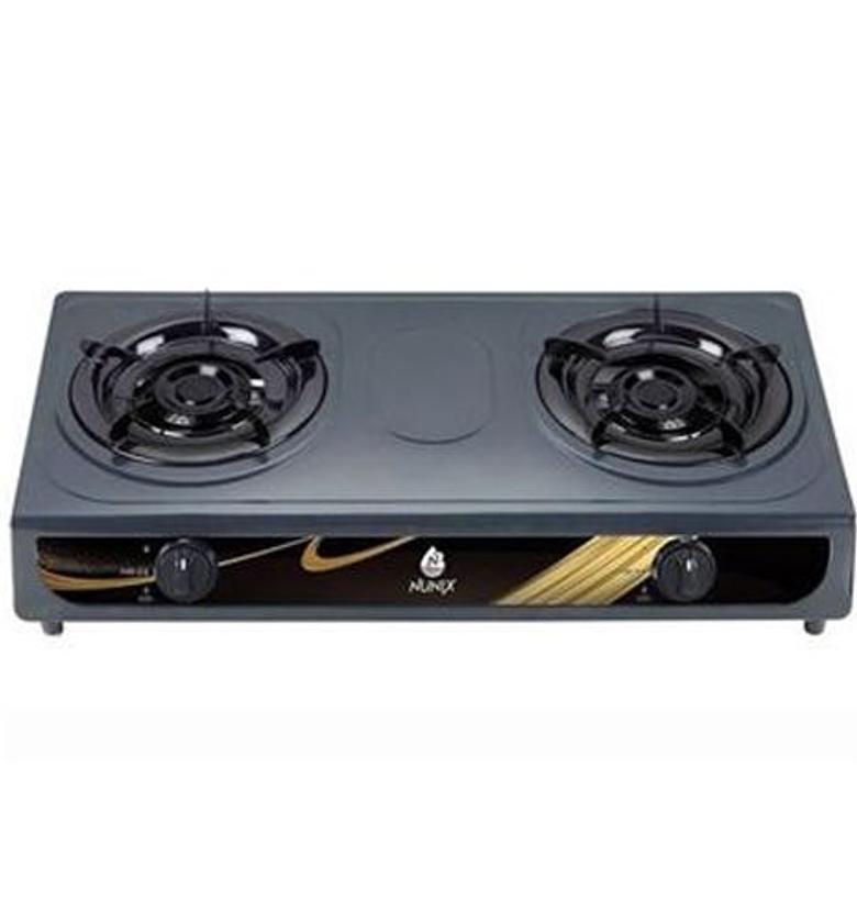 Nunix SC-002 Table Top Double Burner Gas Stove Cooker (1YR WRTY) image