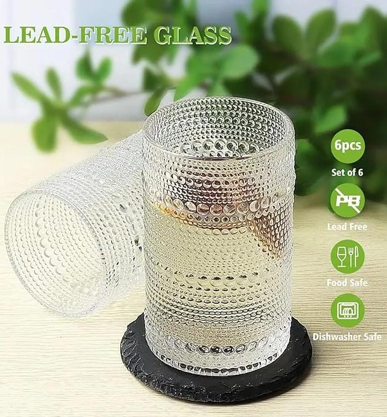 6-Piece Set Embossed Water/Juice Glasses image